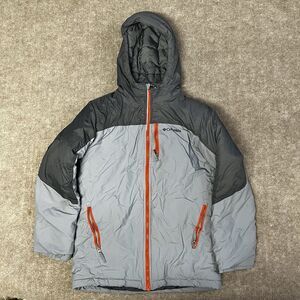 Columbia Youth Med Gray Puffer Winter Jacket with Outgrown‎ System-Pre-Owned